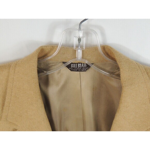 VTG Bill Blass 100% Camel Sport Coat Tan 2-Button Made in USA 42R (Measured) - Picture 3 of 16